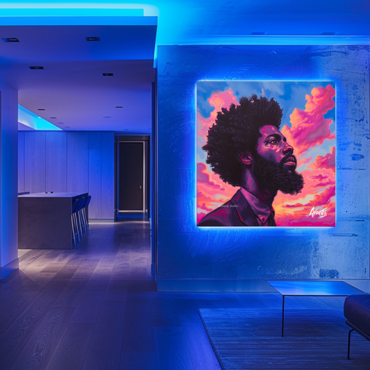 555 'Pink Skies Meditation Series' Downloadable Print