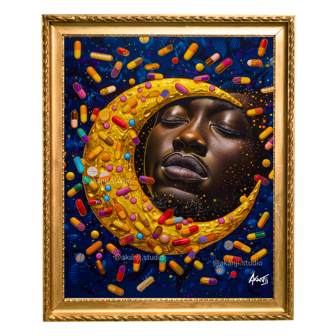 'Chronic Meditation' by Akanji Studio - Canvas