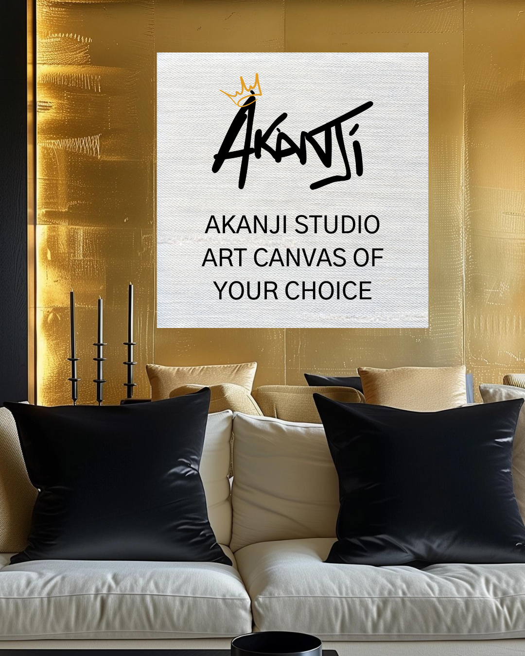 Canvas Print: ‘Art Piece of Your Choice' by Akanji Studio