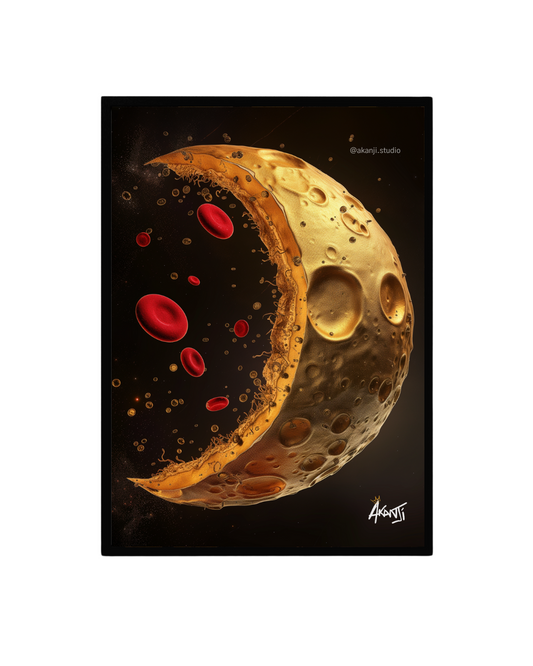 'Moon Crescent Blood'  [Children of The Sun With Moon Crescent Blood] by Akanji Studio